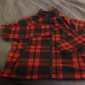 Buffalo plaid fleece!